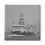 Great Pacific, Fishing Trawler in Dutch Harbor, Al Fridge Magnets