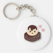 Great pair of Vanilla Ice Cream and Brownie Key Chain