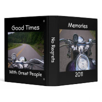Great People Good Times Motorcycle Memories 3 Ring Binders