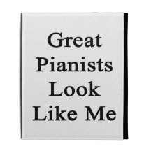 Great Pianists Look Like Me iPad Case