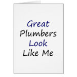 Great Plumbers Look Like Me Greeting Cards