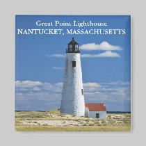Great Point Lighthouse, Nantucket MA Magnet magnets