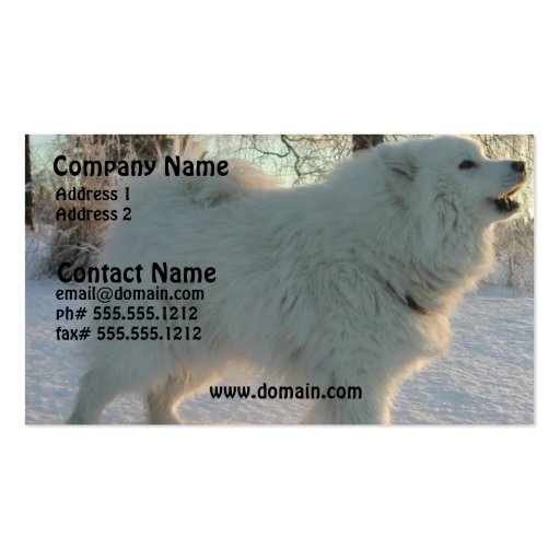 Great Pyreneees Business Card