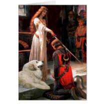 Great Pyrenees 2 - The Accolade cards by masterpiecedogs Great Pyrenees 2 - The Accolade cards