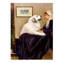 Great Pyrenees 2 - WHistler's Mother Postcards