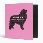Great Pyrenees BFF Vinyl Binder