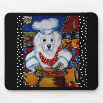 Great Pyrenees Chef mousepads by Chef_Pet_Art Great Pyrenees Chef mousepads