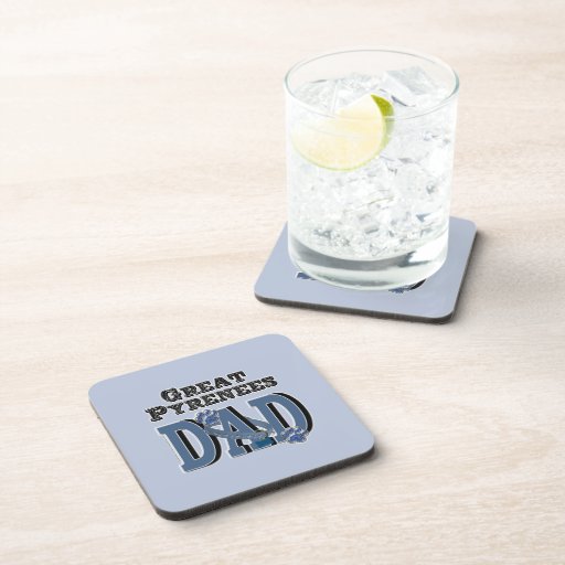 Great Pyrenees DAD Beverage Coasters