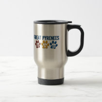 GREAT PYRENEES Dad Paw Print 1 mugs