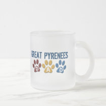 GREAT PYRENEES Dad Paw Print 1 mugs