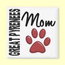 Great Pyrenees Mom 2 magnets