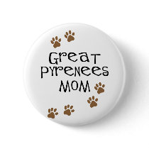 Great Pyrenees Mom Button