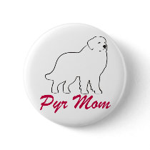 Great Pyrenees Mom Pin