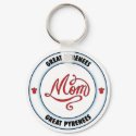 GREAT PYRENEES mom keychain
