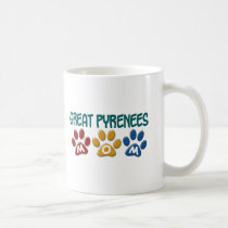 GREAT PYRENEES Mom Paw Print 1 mugs