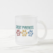GREAT PYRENEES Mom Paw Print 1 mugs