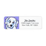 Great Pyrenees Periwinkle Block labels