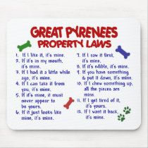 GREAT PYRENEES Property Laws 2 mousepads by poochloverstuff GREAT PYRENEES Property Laws 2 mousepads
