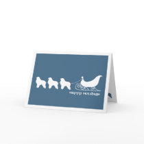 Great Pyrenees Pulling Santa's Sleigh cards by purelypups Great Pyrenees Pulling Santa's Sleigh cards