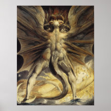 Great Red Dragon by William Blake Print
