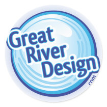 Great River Design.com Sticker