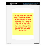 great Sarah Palin quote Decal For NOOK
