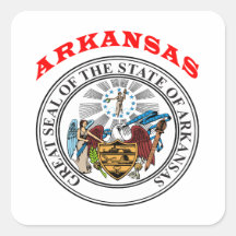 Great Seal Of  State Arkansas Stickers