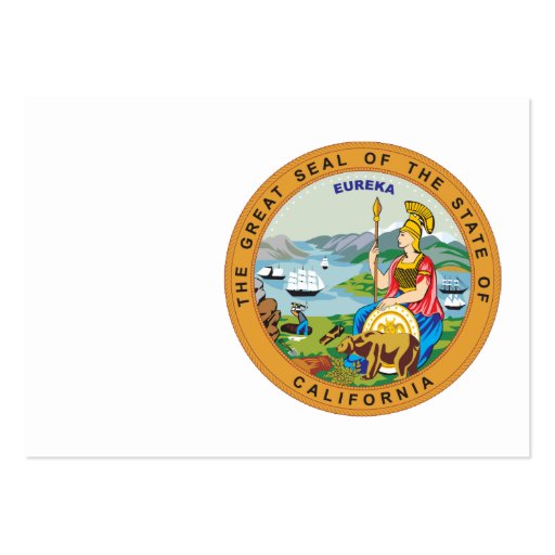 Great seal of the state of California Business Card (front side)