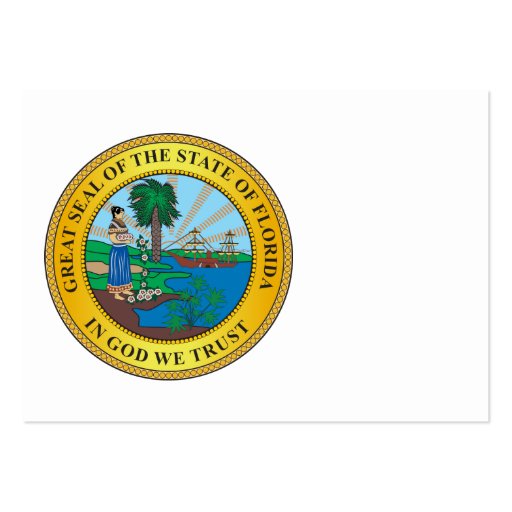Great seal of the state of Florida Business Card Templates (front side)