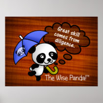 Great skill comes from diligence posters