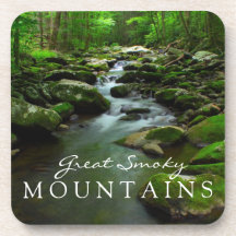 Great Smoky Mountains Stream Watefall Tremont Area Coasters