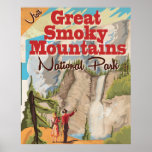Great Smoky Mountains Travel Poster.