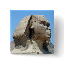 great sphinx head pinback button