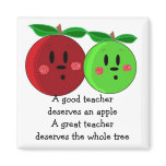 Great Teacher Apple Design Refrigerator Magnet