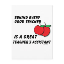 Great Teacher's Assistant Postcards