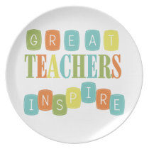 Great Teachers Inspire Dinner Plates
