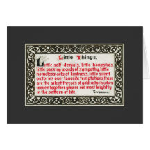 Great Thank You Card-Little Things by Townson