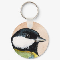 Great Tit - Bird Keychain