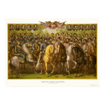 Great Union & Confederate Generals 1865 posters
