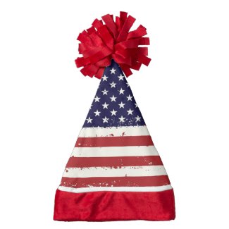 Great United States Flag Santa Hat!