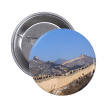 Great Wall of China in winter Button