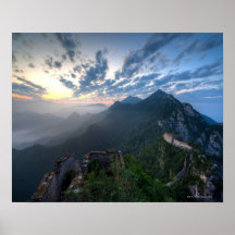 Great Wall of China, JianKou unrestored section. 8 Print
