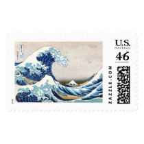 Great Wave Hokusai 葛飾 北斎『神奈川沖浪裏』 Stamp