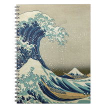 Great Wave off Kanagawa - Hokusai Spiral Notebooks