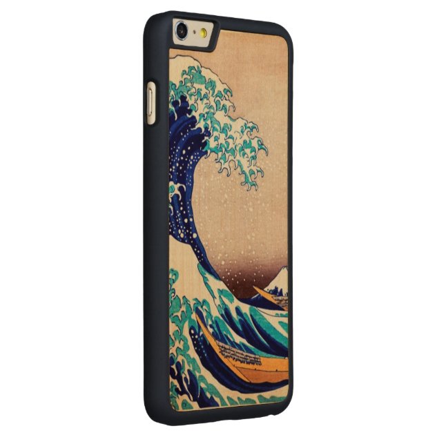 Great Wave Off Kanagawa Japanese Vintage Fine Art Carved® Maple iPhone 6 Plus Slim Case-2