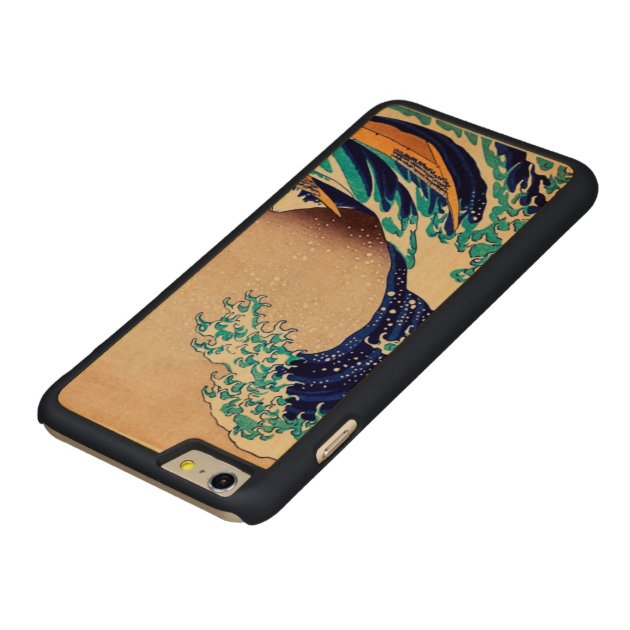 Great Wave Off Kanagawa Japanese Vintage Fine Art Carved® Maple iPhone 6 Plus Slim Case-4