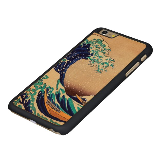 Great Wave Off Kanagawa Japanese Vintage Fine Art Carved® Maple iPhone 6 Plus Slim Case-5