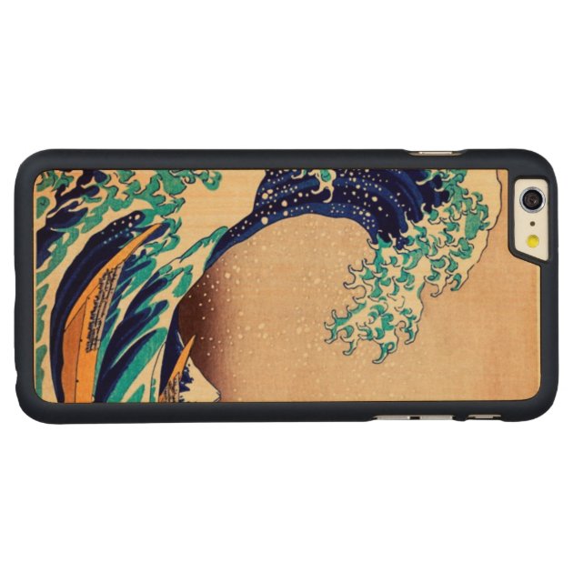 Great Wave Off Kanagawa Japanese Vintage Fine Art Carved® Maple iPhone 6 Plus Slim Case-3
