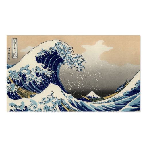 Great Wave off Kanagawa Oriental Fine Art Business Card Template