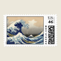 Great Wave off Kanagawa Postage Stamp